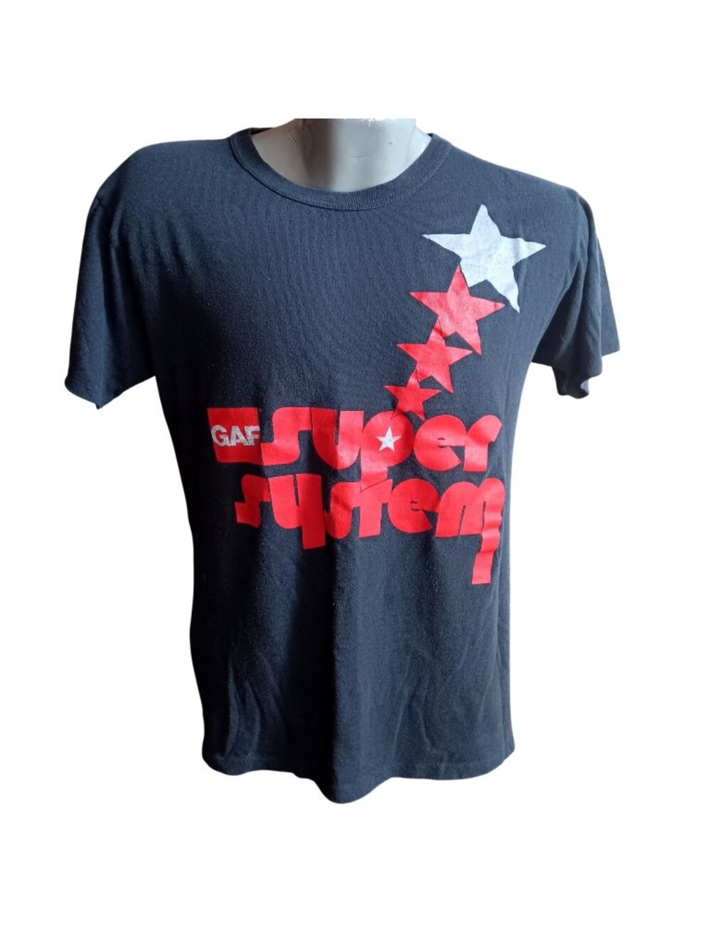 XL Vintage T-shirt SIngle Stitch 1980's GAF Super System Buttery Thin Super Star